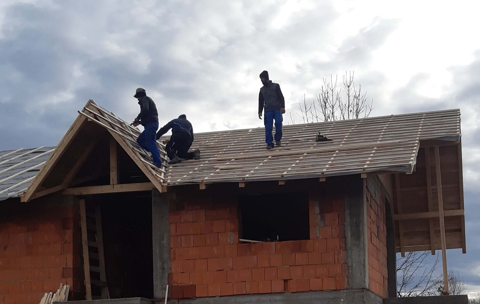 Unser Team auf der Baustelle